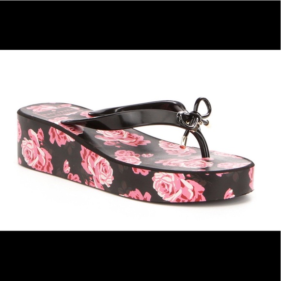 kate spade Shoes - 🆕KATE SPADE RHETT ROSES WEDGE SANDALS (Sz9 &10)
